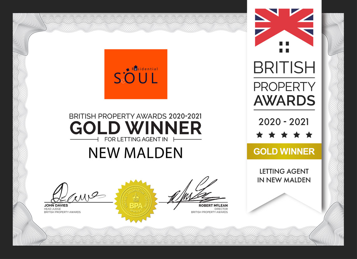 British Property Awards Certificate