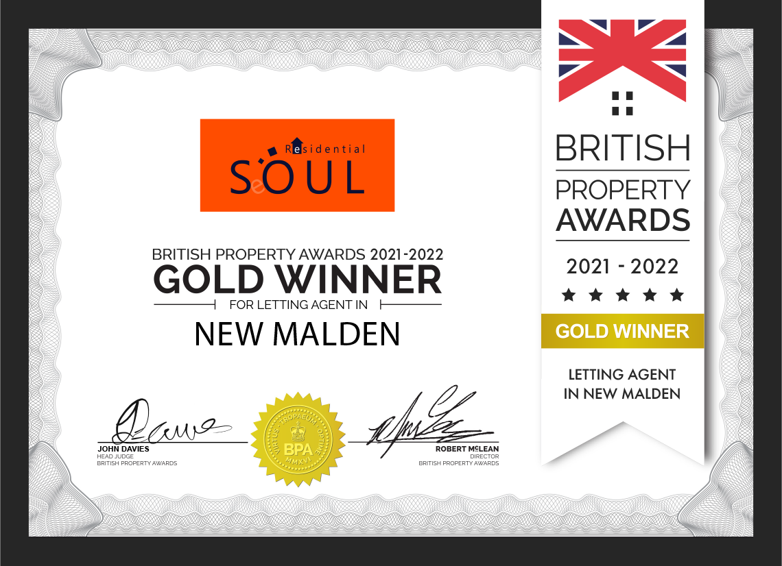 British Property Awards Certificate