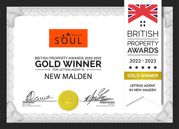 British Property Awards Certificate